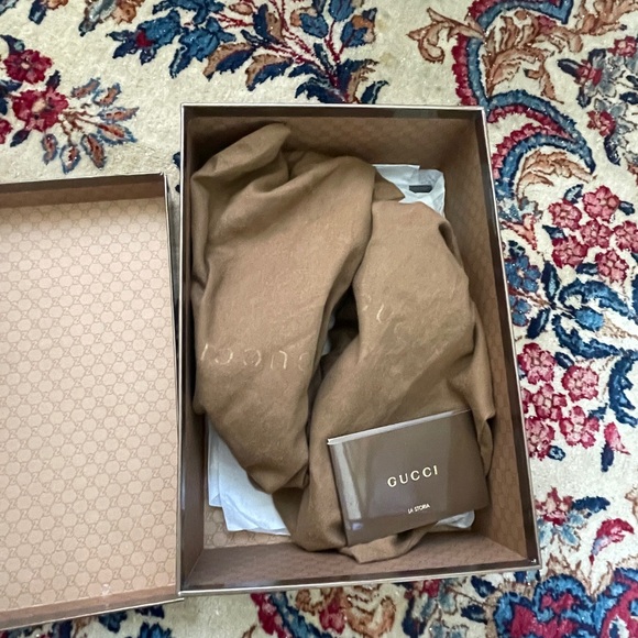 Gucci Women's Orange Red Platform Sandals Heels - Picture 6 of 9